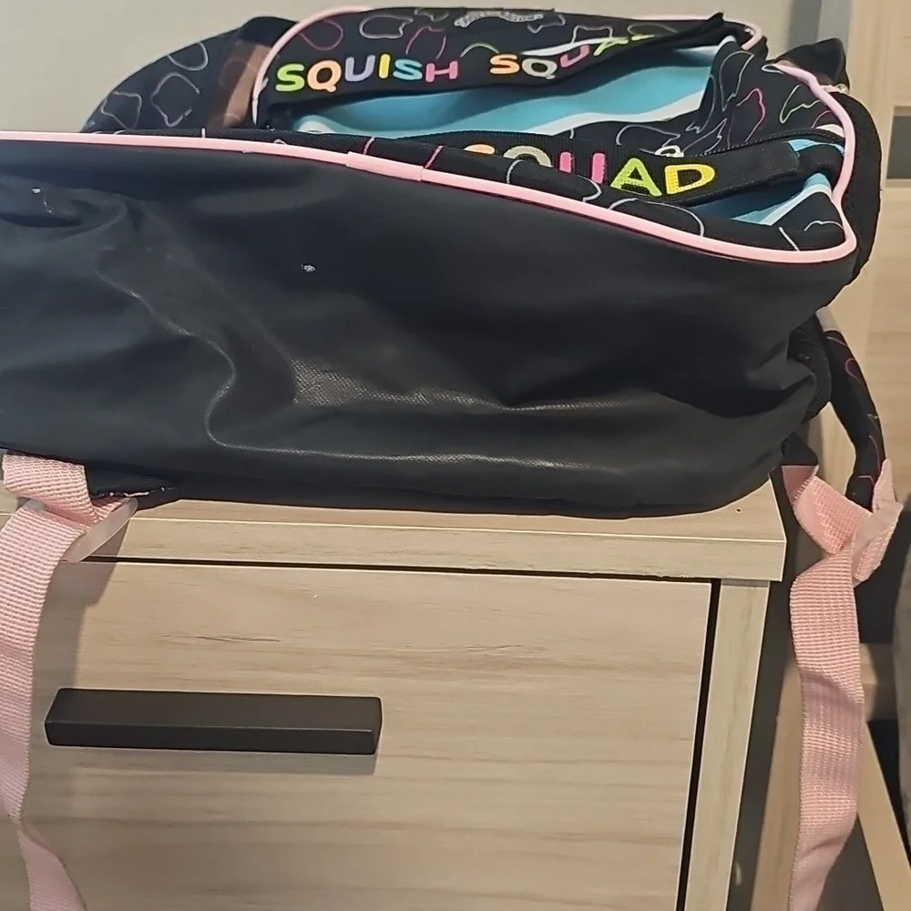Squishmallows Black and Multicolor Backpack